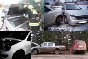 Подчистили последствия ДТП в Цивильске 