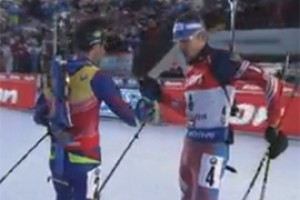 Шипулин в пасьюте вбежал на третье место