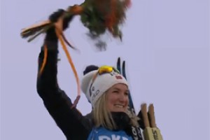 Марте в Антхольце вышла золотой девушкой биатлона