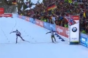 Шемп вырвал у Свендсена половину лыжи  