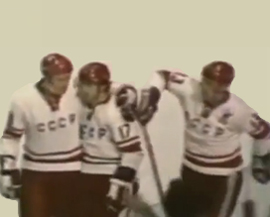 Velikaya trojka sbornoj SSSR Harlamov Petrov Mihajlov