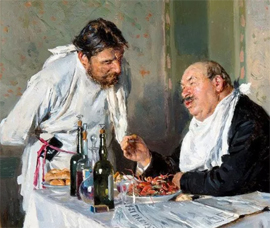 chinovnik zakazyvaet v predstavlenii hudozhnika