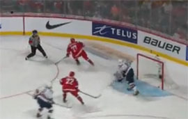 Molodegnaja sbornaja Rossii na molodegnom chempionate mira sigrala so sbornoj SSCHA v polufinale match pregdevremennoj radosti i amerikanzi po bullitam vischli v final5