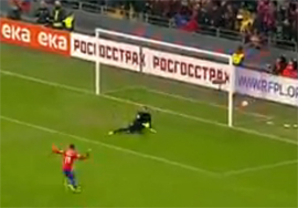 Igrok cska aleksandr golovin otkril schet v igre protiv kryljev sovetov na shestnadcatoj minute