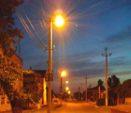 Na ulicu dali osveshchenie