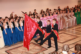 SU SKR po Chuvashii pouchastvovalo v bale chetyreh Pobed dlja kadet