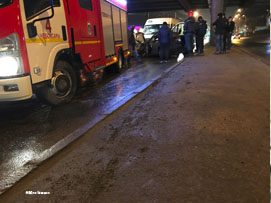 Avarijnye sluzhby speshat k mestu DTP