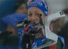 Rossijskaya vyuga v nemeckom Oberhofe vyvela YUrlovu na finish s flagom v ehstafete10