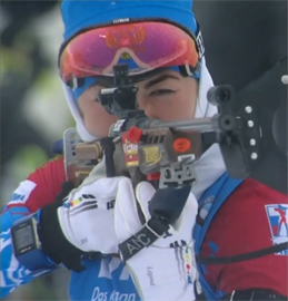 Rossijskaya vyuga v nemeckom Oberhofe vyvela YUrlovu na finish s flagom v ehstafete2