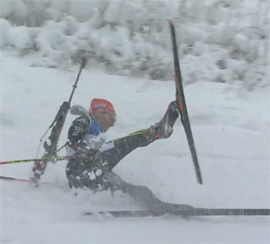 Rossijskaya vyuga v nemeckom Oberhofe vyvela YUrlovu na finish s flagom v ehstafete4