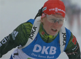 Rossijskaya vyuga v nemeckom Oberhofe vyvela YUrlovu na finish s flagom v ehstafete6