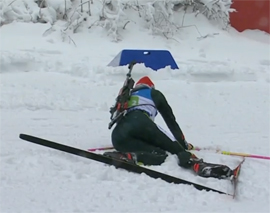 Rossijskaya vyuga v nemeckom Oberhofe vyvela YUrlovu na finish s flagom v ehstafete7