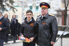 Organizovannuyu SK RF patrioticheskuyu ehstafetu Dorogu Pamyati prinyal Stavropol10