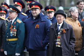 Organizovannuyu SK RF patrioticheskuyu ehstafetu Dorogu Pamyati prinyal Stavropol28