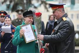 Organizovannuyu SK RF patrioticheskuyu ehstafetu Dorogu Pamyati prinyal Stavropol9
