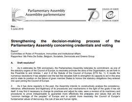 Komitet PASE soblagovolil vernut RF i Bosniyu1