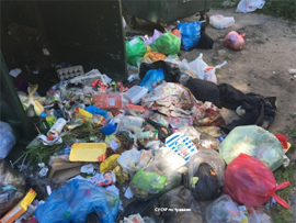 Musornyj kontejner s raschlenenkoj