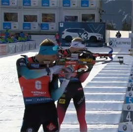 Emilen Zhaklin stal chempionom mira v biatlonnoj gonke presledovaniya v Antholce2