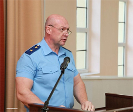 Prokuror Chuvashii Andrej Fomin na kollegii SU SKR po Chuvashii