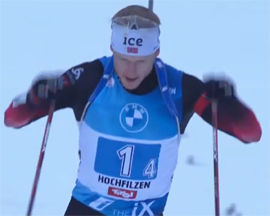 Johannes Byo zabezhal na shtrafnoj krug