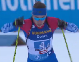 rossijskie biatlonistki v estafete v Hohfilcene vosmye