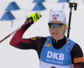 Marte Rejseland vzyala zoloto v gonke presledovaniya v Estersunde